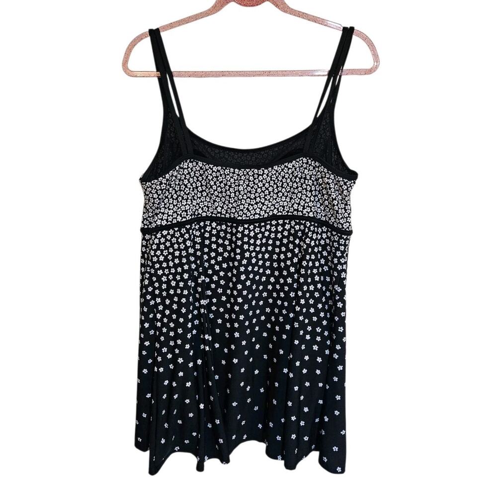 Le Cove Onepiece Swimsuit Swimdress Black And White Size 18 - Picture 2 of 3